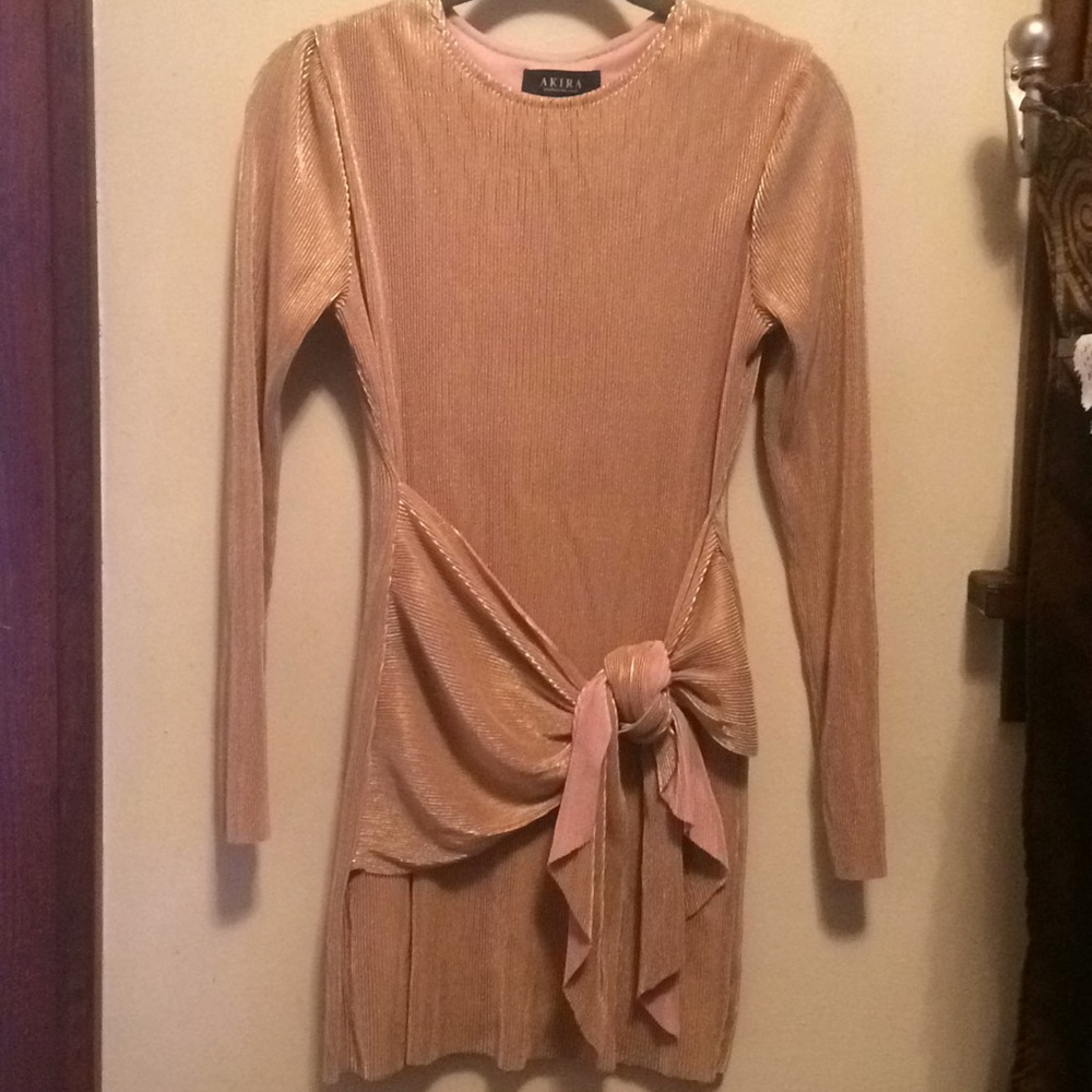 Pleated Midi Dress